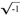 SQRT(-1)